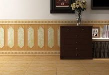 Ưu điểm và cách sử dụng gạch ốp chân tường phòng khách