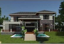 Bật mí mẫu thiết kế biệt thự nhà vườn 2 tầng thoáng đãng thiết kế biệt thự